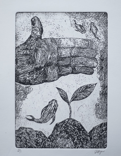 The hand that takes